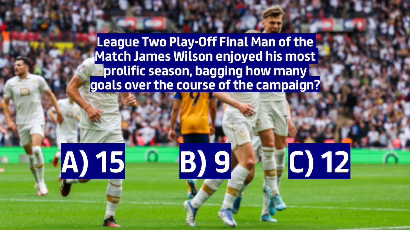 Quiz: the Football League play-offs, Soccer